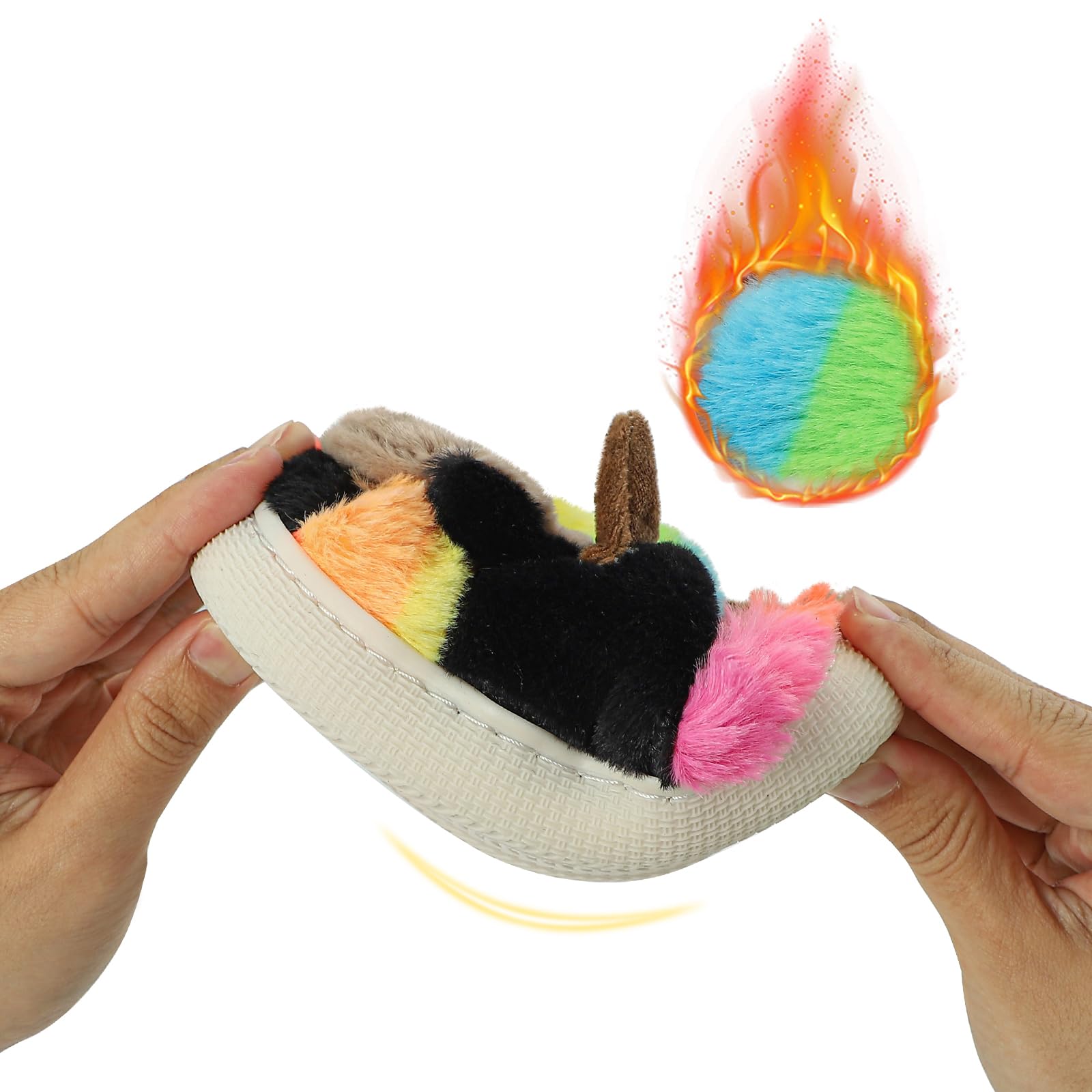 MASOCIO Pantuflas Niños Niñas Zapatillas de Estar por Casa Animales cogedor Calentar Antideslizante Talla 26-37 EU