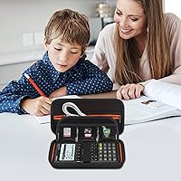 Vista 7 de Elonbo Funda de transporte para calculadora gráfica de color Casio fx-CG50 PRIZM/fx-9750GIII/991ES Plus/ 991CW/ 115ES Plus/300ES/300MS estándar Negro