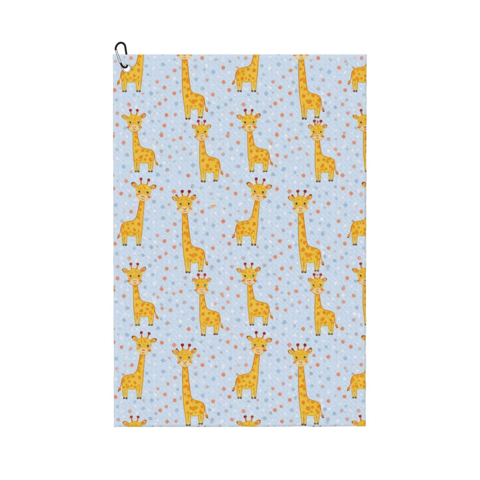 Oudrspo Cute Cartoon Giraffe Multi-Functional Golf Towel | Absorbent Quick Drying 16x24in