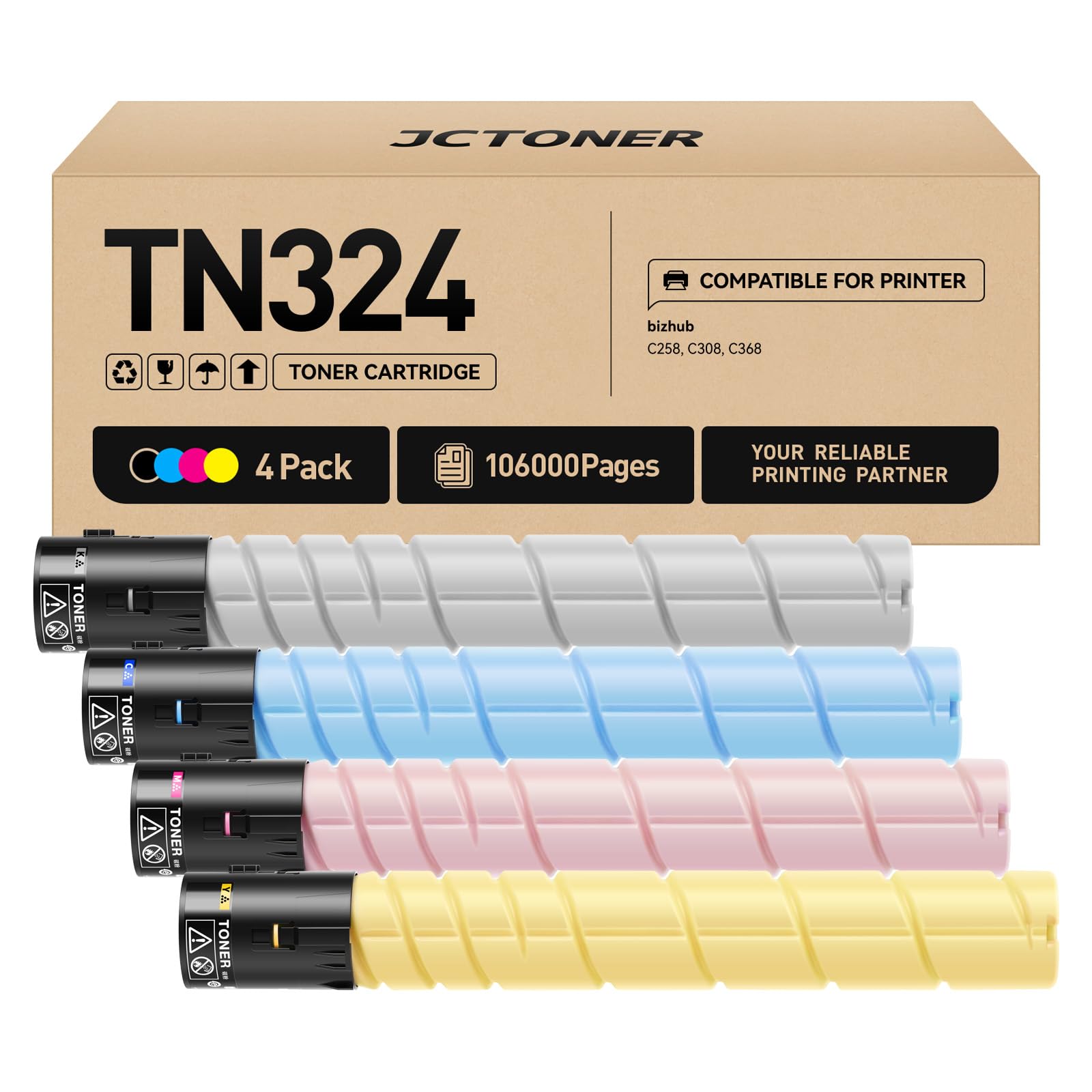 Amazon.co.jp: TN324トナーカートリッジ 大容量交換用 TN324K