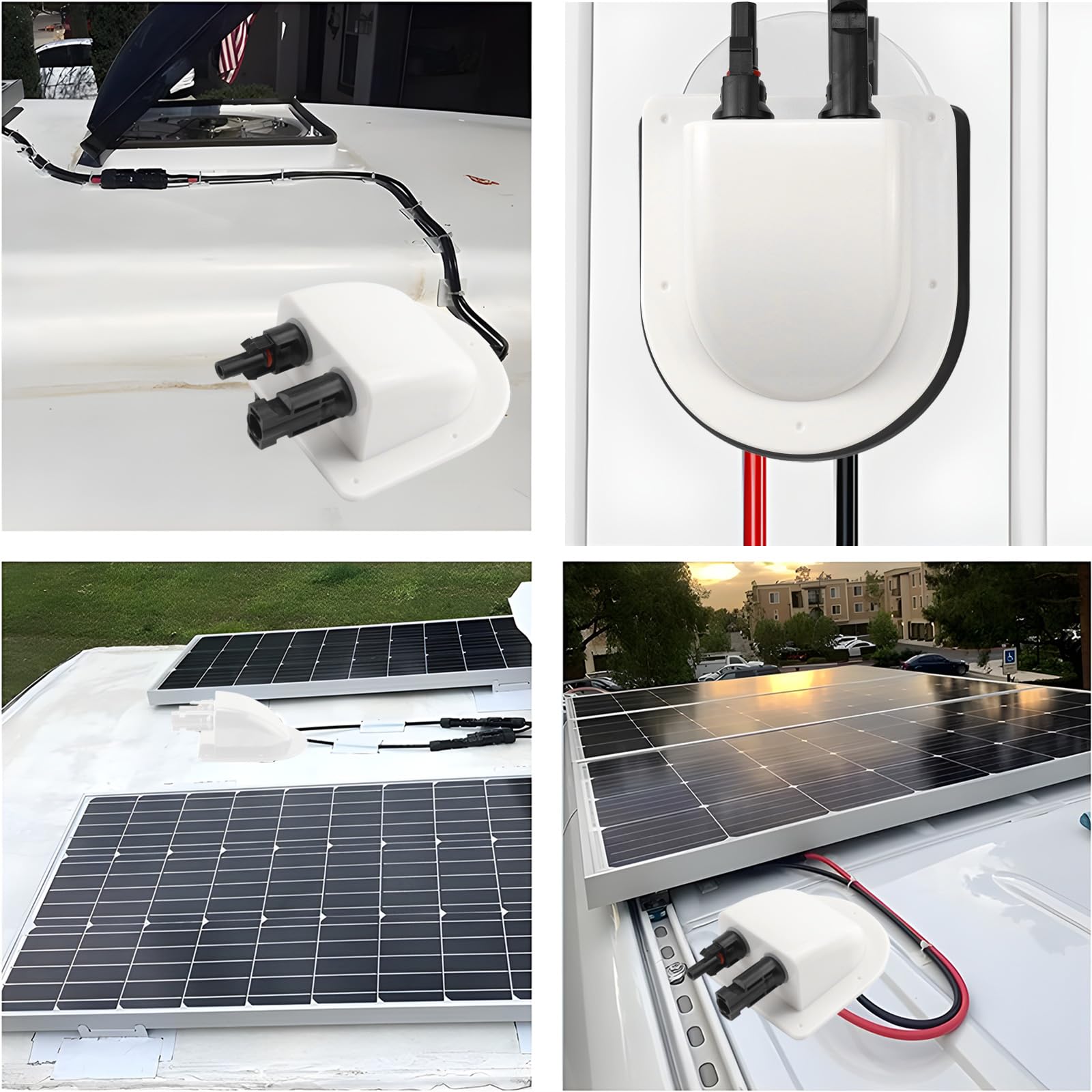 Dakdoorvoer Zonnepaneel Camper Met Kabel