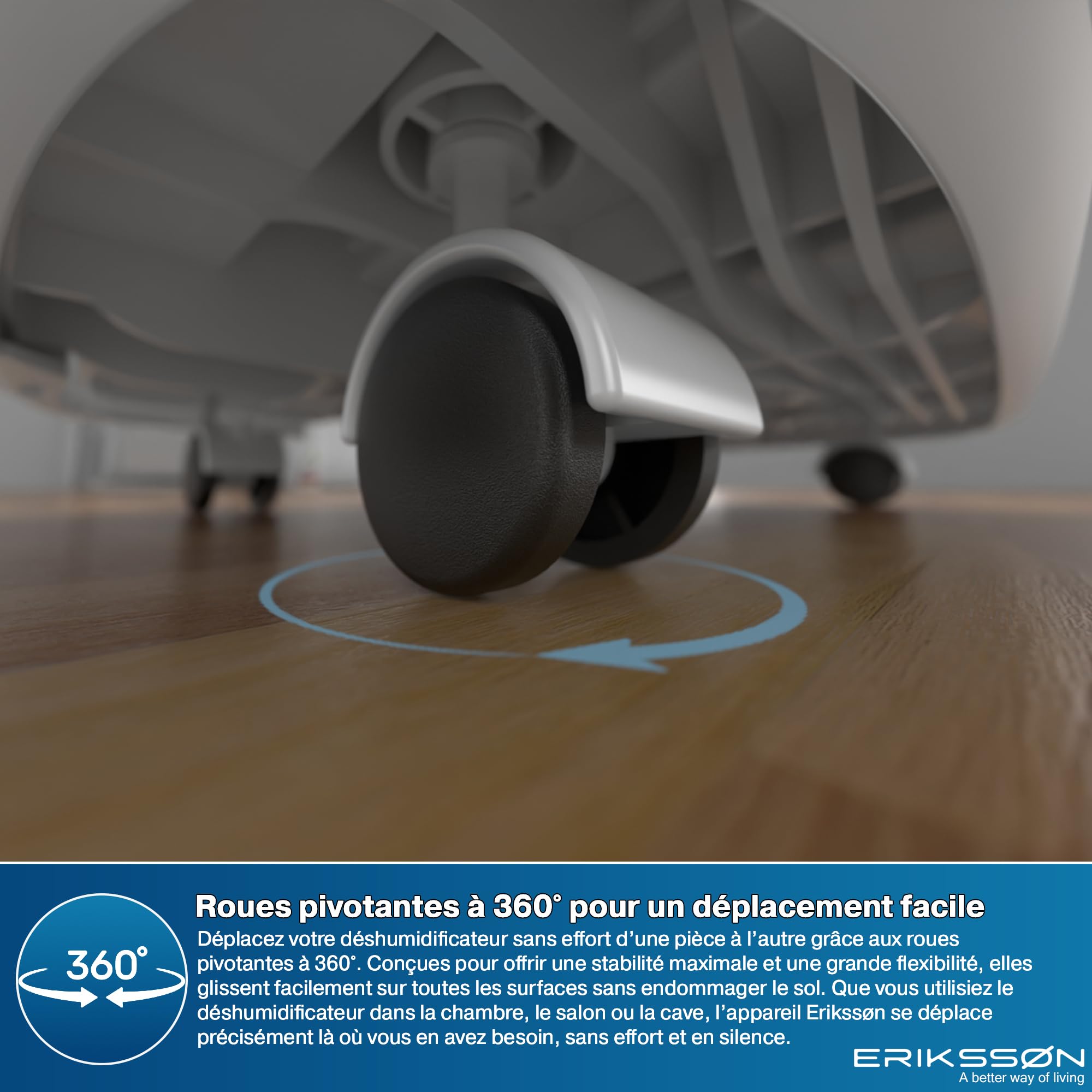 Déshumidificateur avec affichage LED, minuterie et sécurité enfant | Élimine 16 L d'humidité par 24 h | Pour une pièce d'environ 70 m² (140 m³) | écoénergétique avec capteur d'humidité