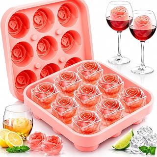 Silicone Ice Cube Mold with Lid, 9-Way Ice Cube Mold, BPA Free Ice Cube Mold for Whiskey, Cocktails, Juice and Coffee