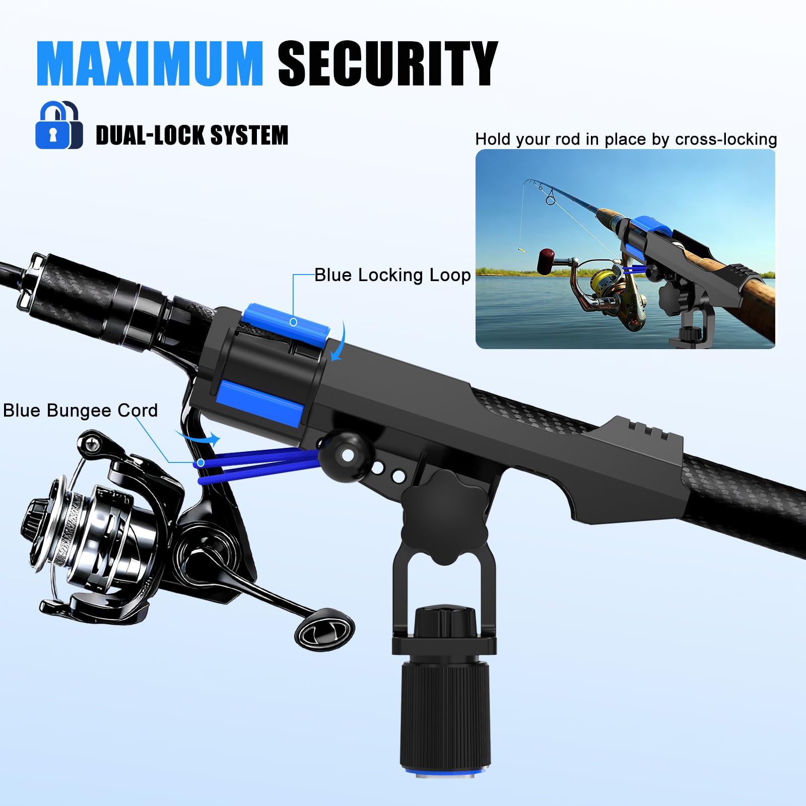 Amazon.com: VEXPLO Track Mount Kayak Rod Holder, Fishing Pole Holder for Boat 2 Pack