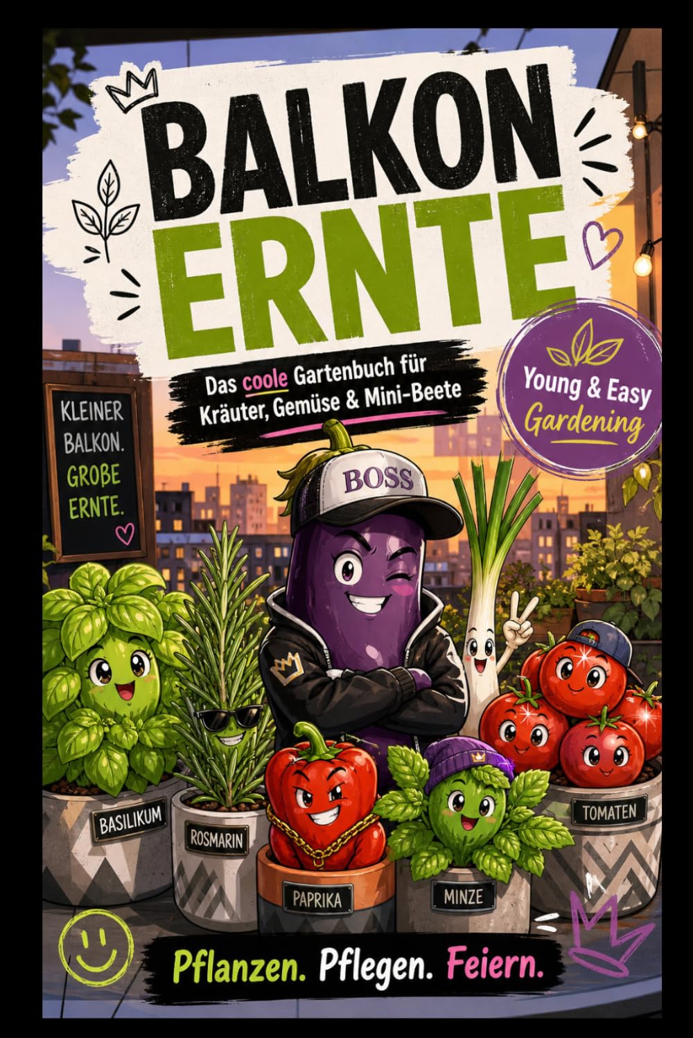 Mein kleiner Balkon Garten Urban Gardening für Anfänger: Der kleine Balkon-Selbstversorger