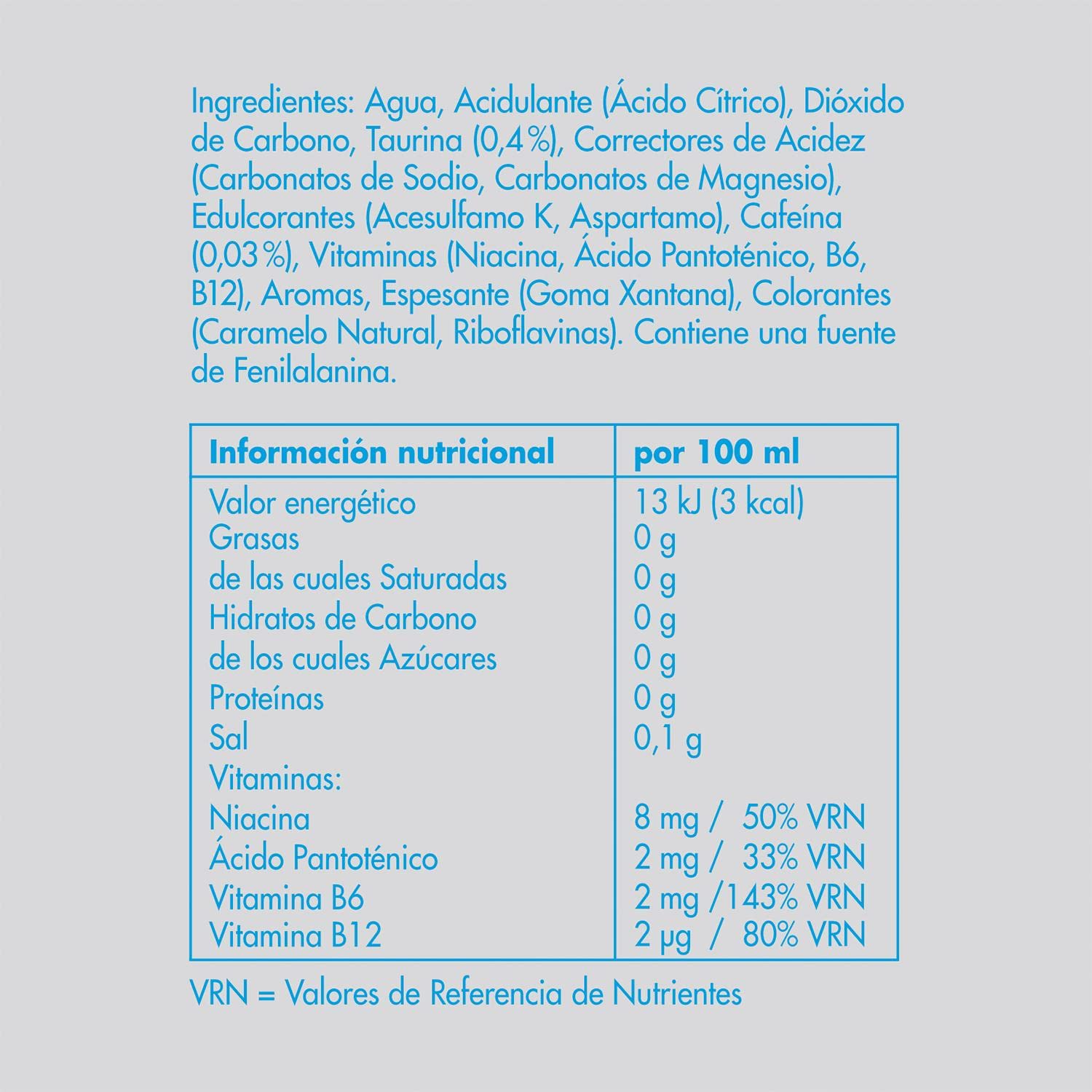 Red Bull Bebida Energética Sugarfree, 24 x 250ml