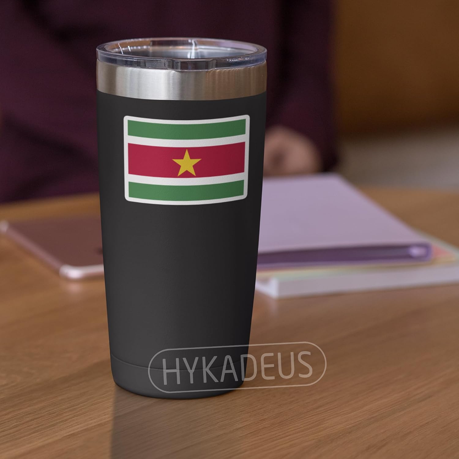 (3Pcs) Suriname Flag Stickers – Surinamese National Flag Vinyl Decals, Waterproof Sticker for Laptop, Water Bottle, Scrapbook, Phone Case, Travel Gear, 3" x 2" image 5