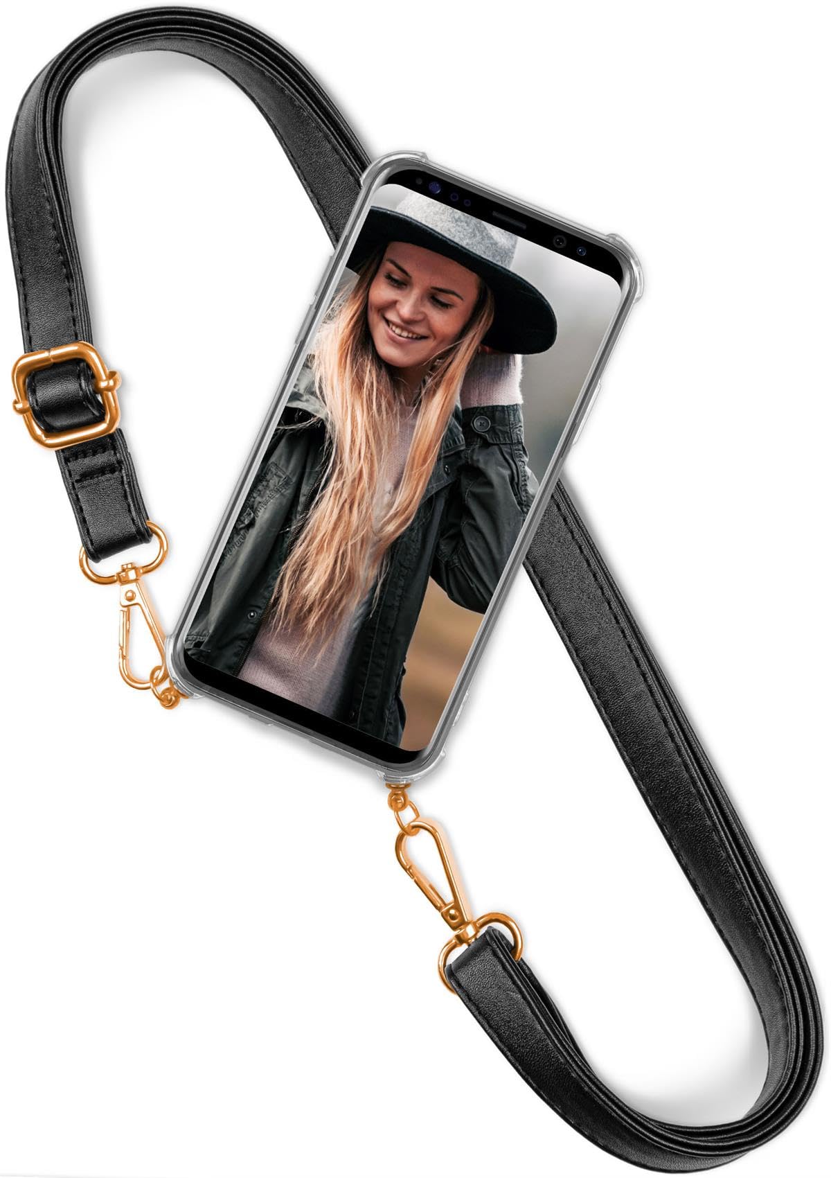 Funda Con Correa Para IPhone SE 2020 - Cuero Sintético Y Cordón Ajustable