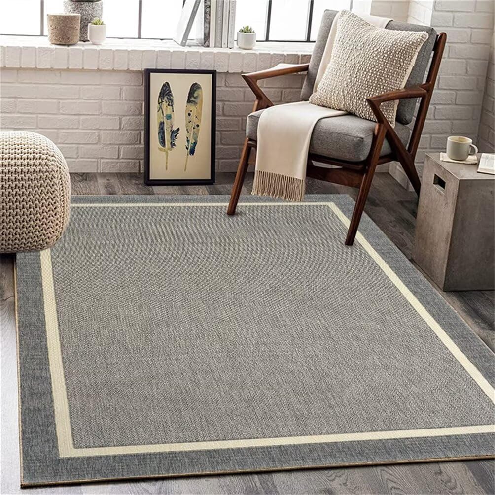 Tapis salon facile à nettoyer pour grands espaces modernes