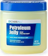 CareAll Petroleum Jelly 13 Oz Jar., Unscented, 100% Pure White Petrolatum Jelly USP, Protectant for Minor Cuts, Scrapes, Burns. Moisturizer for Dry Skin and Lips.