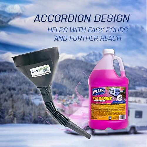 Miniatura 4 de My Garden Pool Splash RV & Marine - Juego de 50 F anticongelante de 6 galones con boquilla de embudo de plástico flexible para una invernación sin
