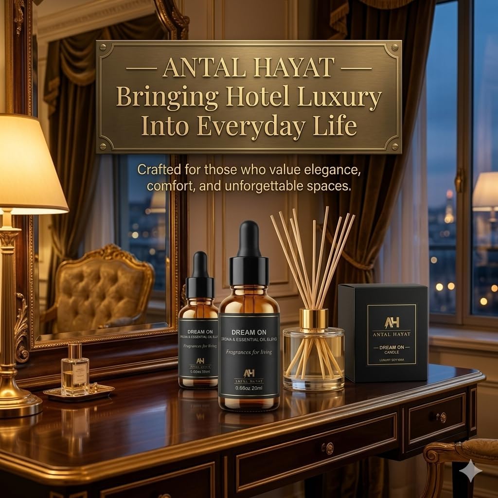 Hotel Diffuser Oil Dream On 20ml – Luxury Hotel Inspired Fragrance Oil, Westin Inspired Scent with White Tea, Vanilla, Cedar - Premium Home Fragrance for Diffusers, Candles, DIY Projects with Dropper