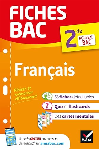Fiches bac - Français 2de: tout le programme en fiches de révision détachables