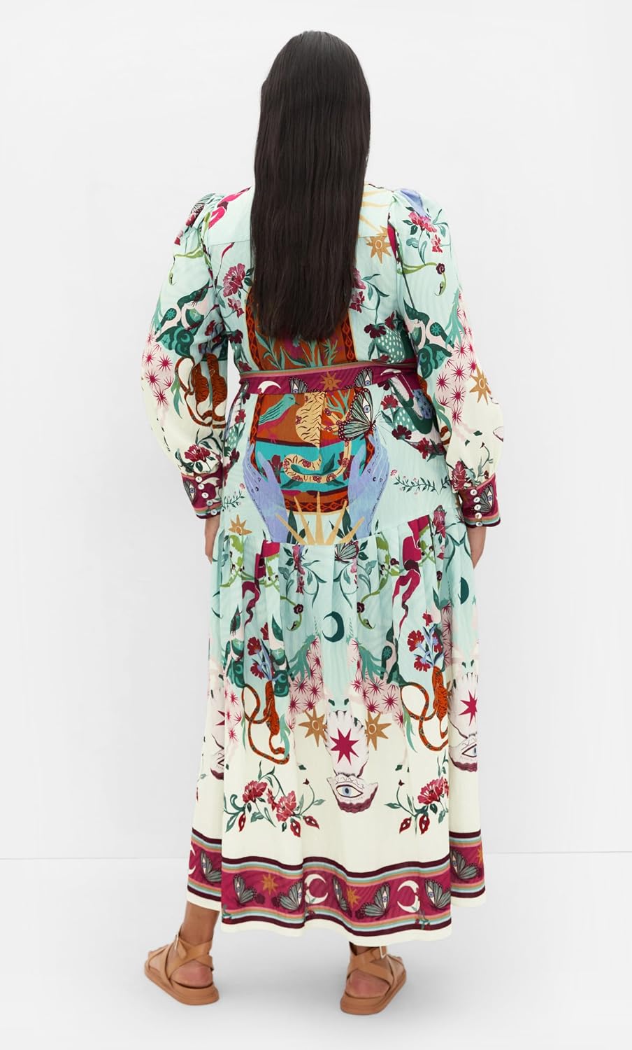 City Chic Plus Size Dress - Ezra Dreamscape Print Maxi