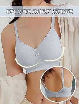 下着　中学生 Amazon | [Maeau] ジュニア 下着 ブラ 女の子 スポーツブラ 中学生 ブラジャー 子供 インナー 小学生 ガールズ ノンワイヤー  伸縮性 通気 柔らか 揺れない ジュニアブラ #三枚組C 34/75 | ブラジャー 通販