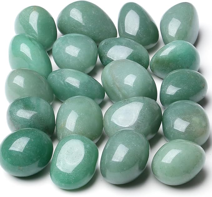 ZUBY CRYSTAL PRODUCTS Natural Energised Tumble Stone of Rose Quartz, Citrine Selenite, Tiger Eye, Black Obsidian used for Reiki Healing, Home Decore,(Qty- 5 Nos.)