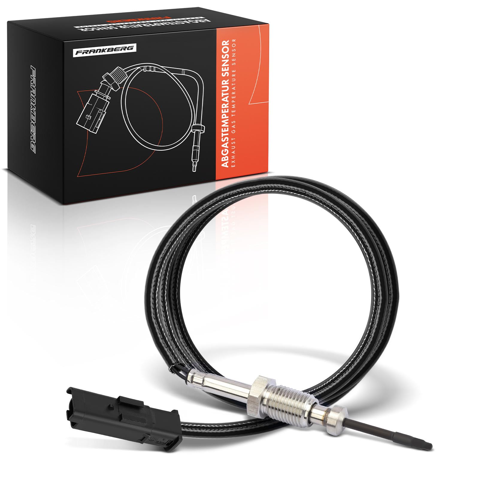 Frankberg Sensor de temperatura de gases de escape Compatible con Berlingo Multispace C3 II C3 Picasso C4 II C5 III DS3 2008 I 207 CC 208 I 308 II 4008 508 I Replace# 9665090280
