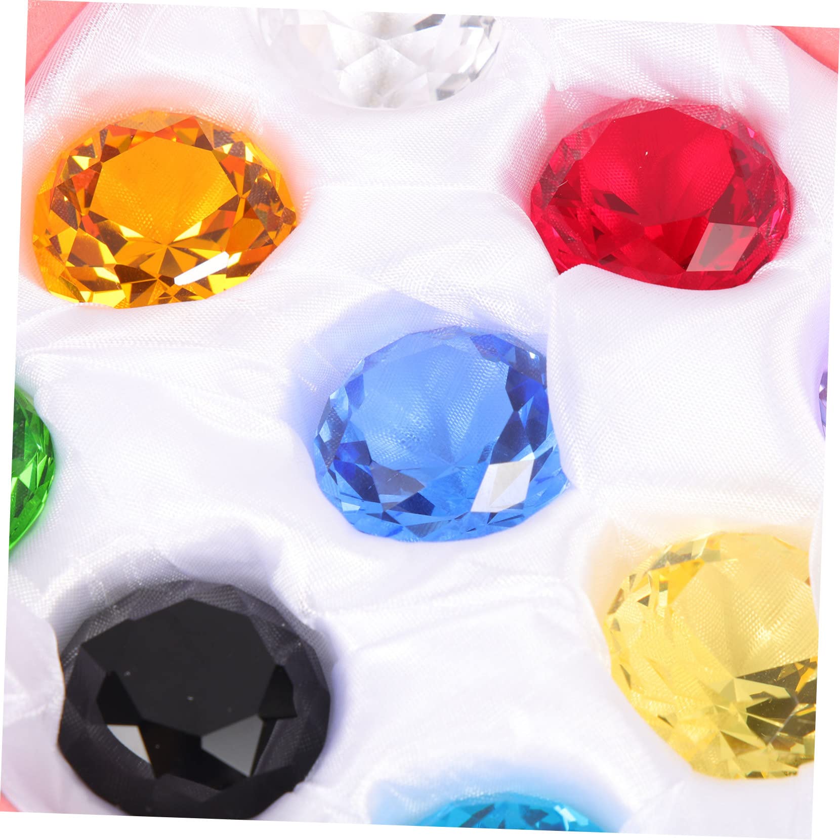 SHINEOFI Diamanti Decorativi Funzione Riempitivo 30mm 12 Pezzi in Vetro Trasparente per Decorazioni Matrimonio e Centrotavola Outdoor per Vasi e Sfondo Fotografico