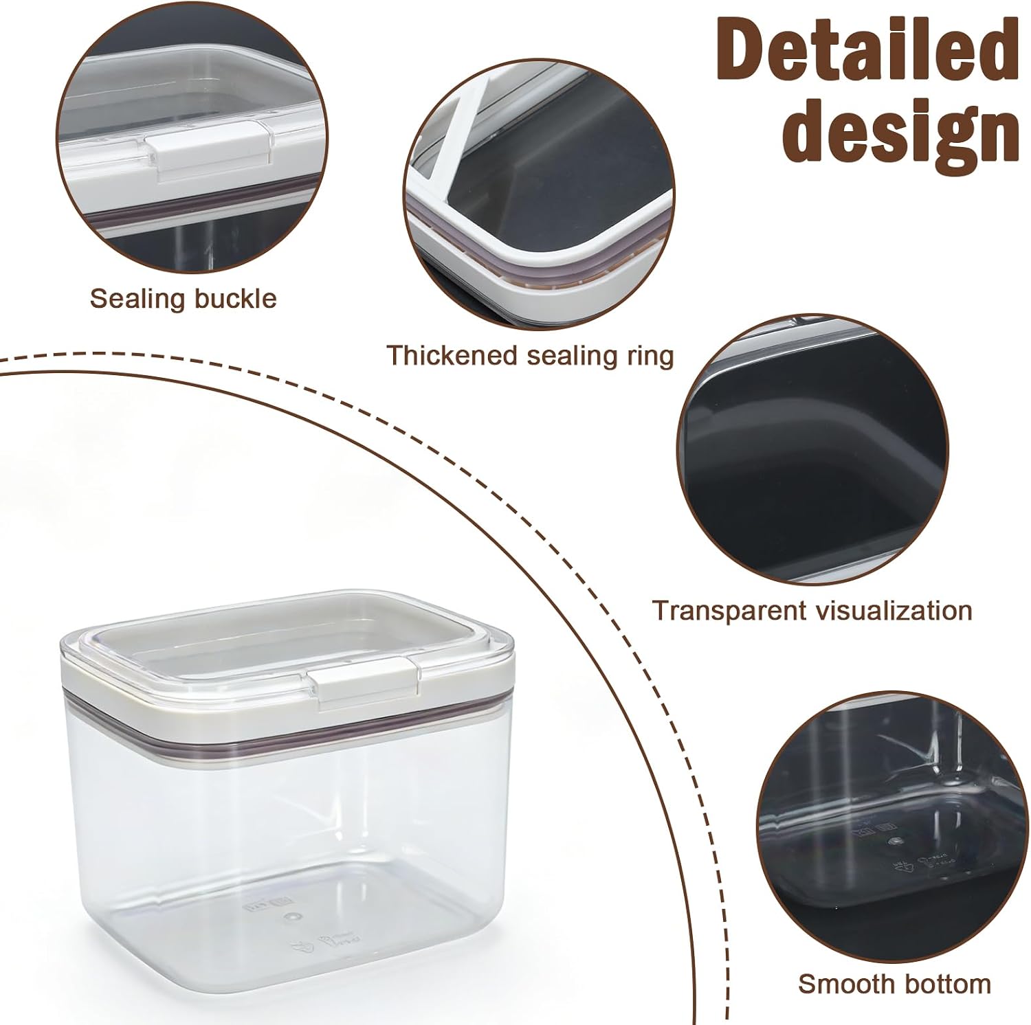 Clear Coffee Pod Holder with Lid, Coffee Capsule Organizer for Countertop