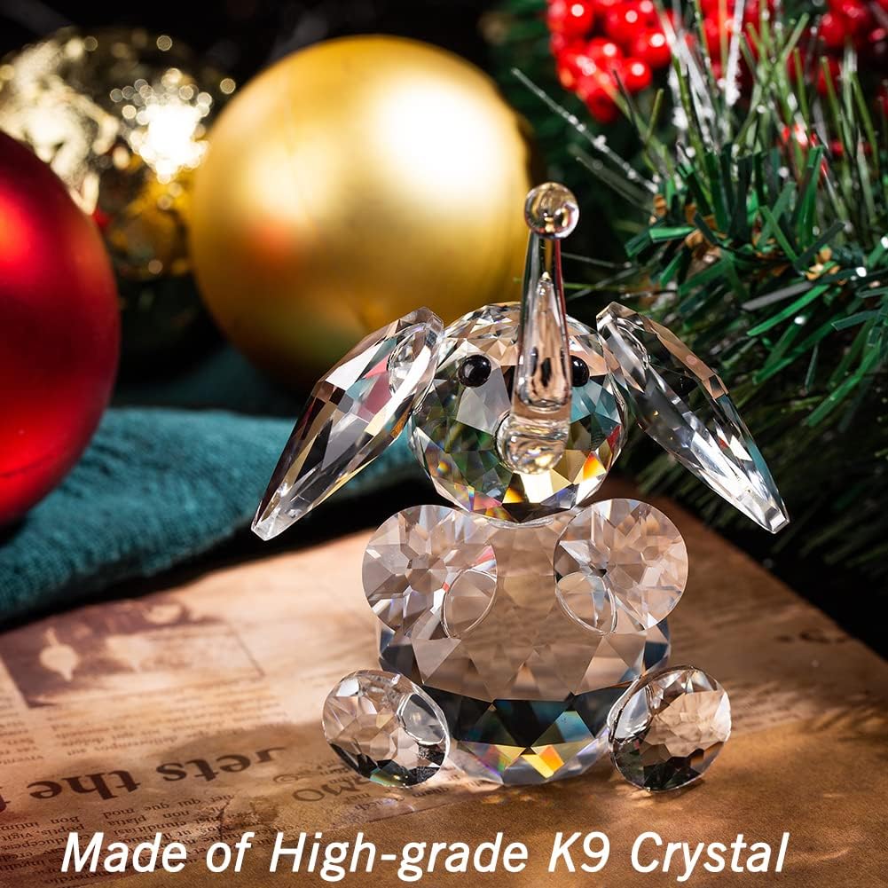 ZRENJHUS Crystal Elephant Figurine Collection Pretty Glass Ornament Cute Statue Home Décor Table Animal Collectible Gift : Home & Kitchen