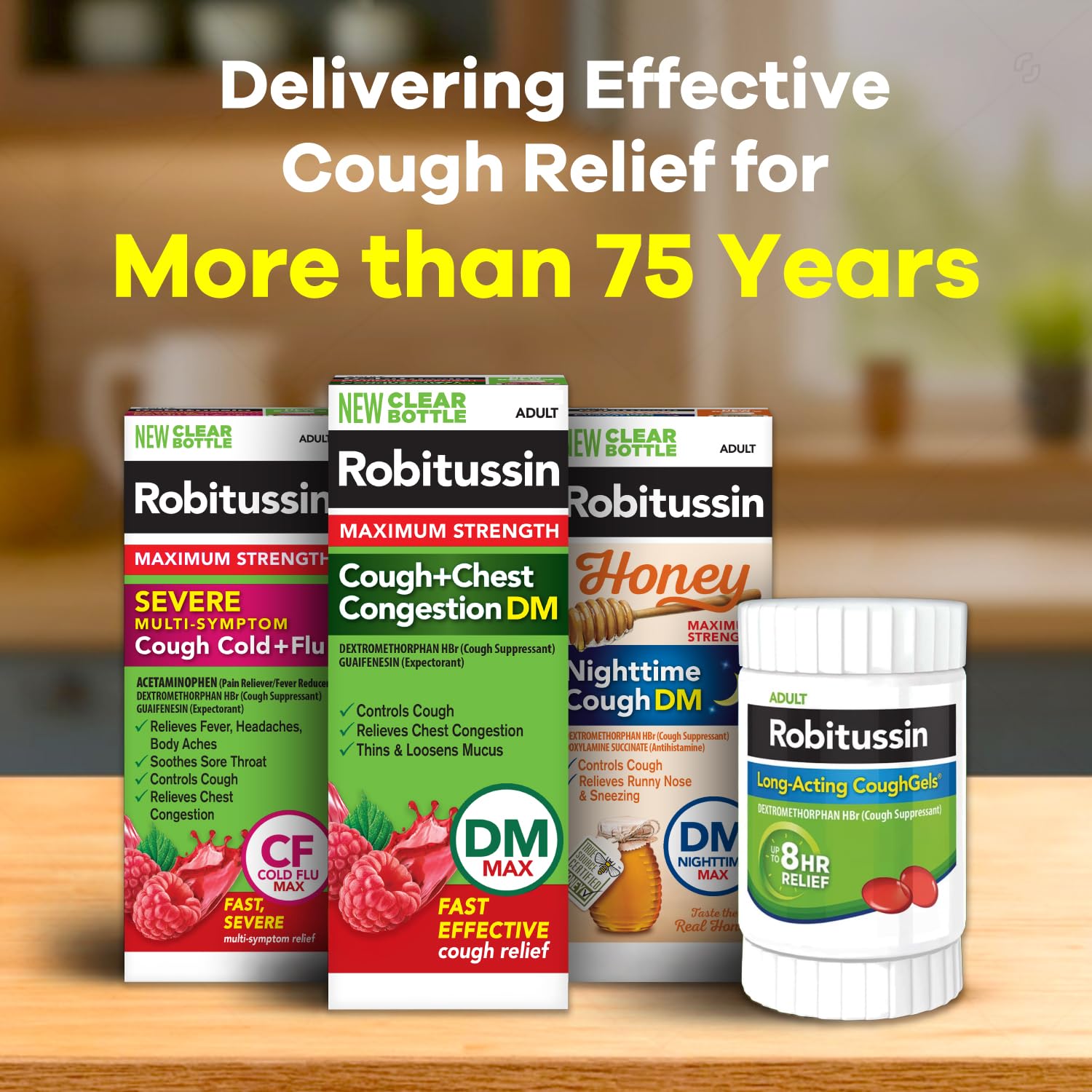 Robitussin Long-Acting CoughGels, Cough Medicine, 20 Liqui-Gels — Amazon image 10