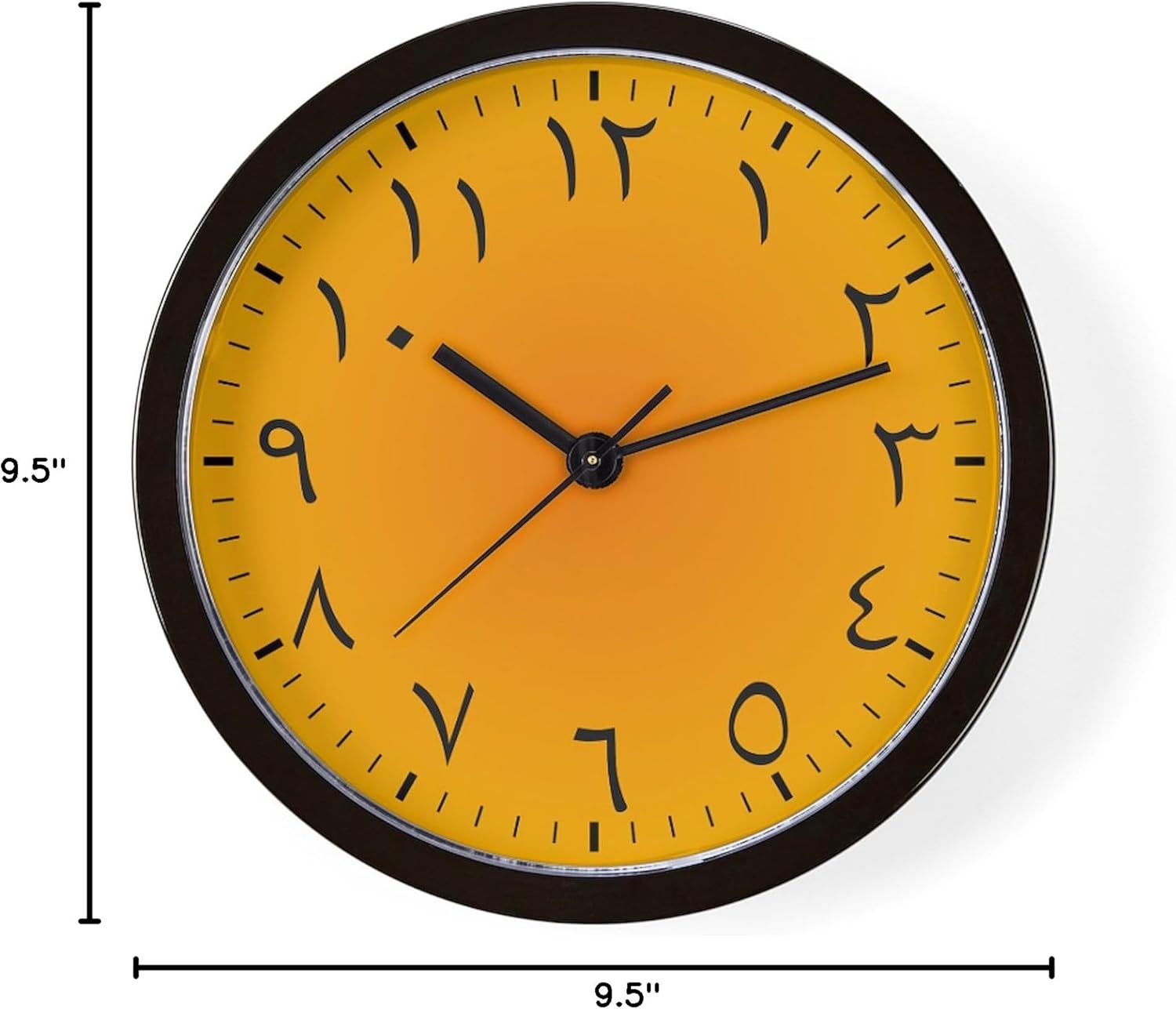 CafePress Eastern Arabic Wall Clock (Golden Sands) 10" Wall Clock for Livingroom, Kitchen, or Office