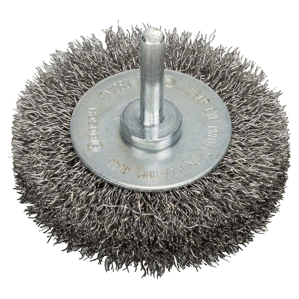 Bosch Brushing Pro Stainless Steel Clean Wire Wheel Straight Shank 70 X 0.3mm from B&Q