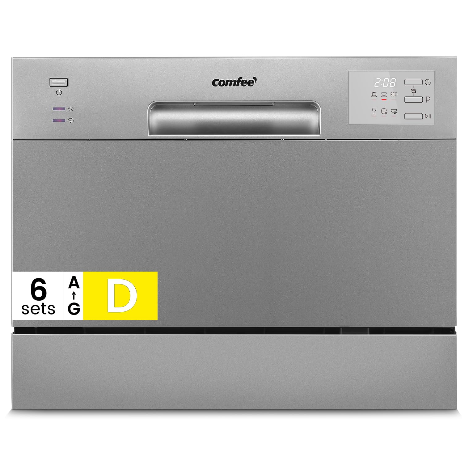 COMFEE' CDWMT0602ESD-EU Lavavajillas de Sobremesa Compacto con 6 Cubiertos