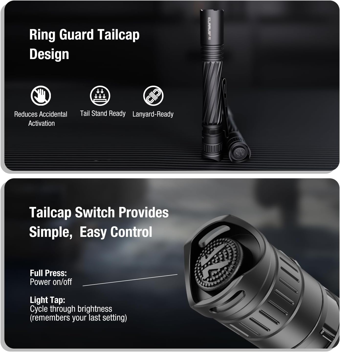 Klarus P2 Tailcap Switch and Design