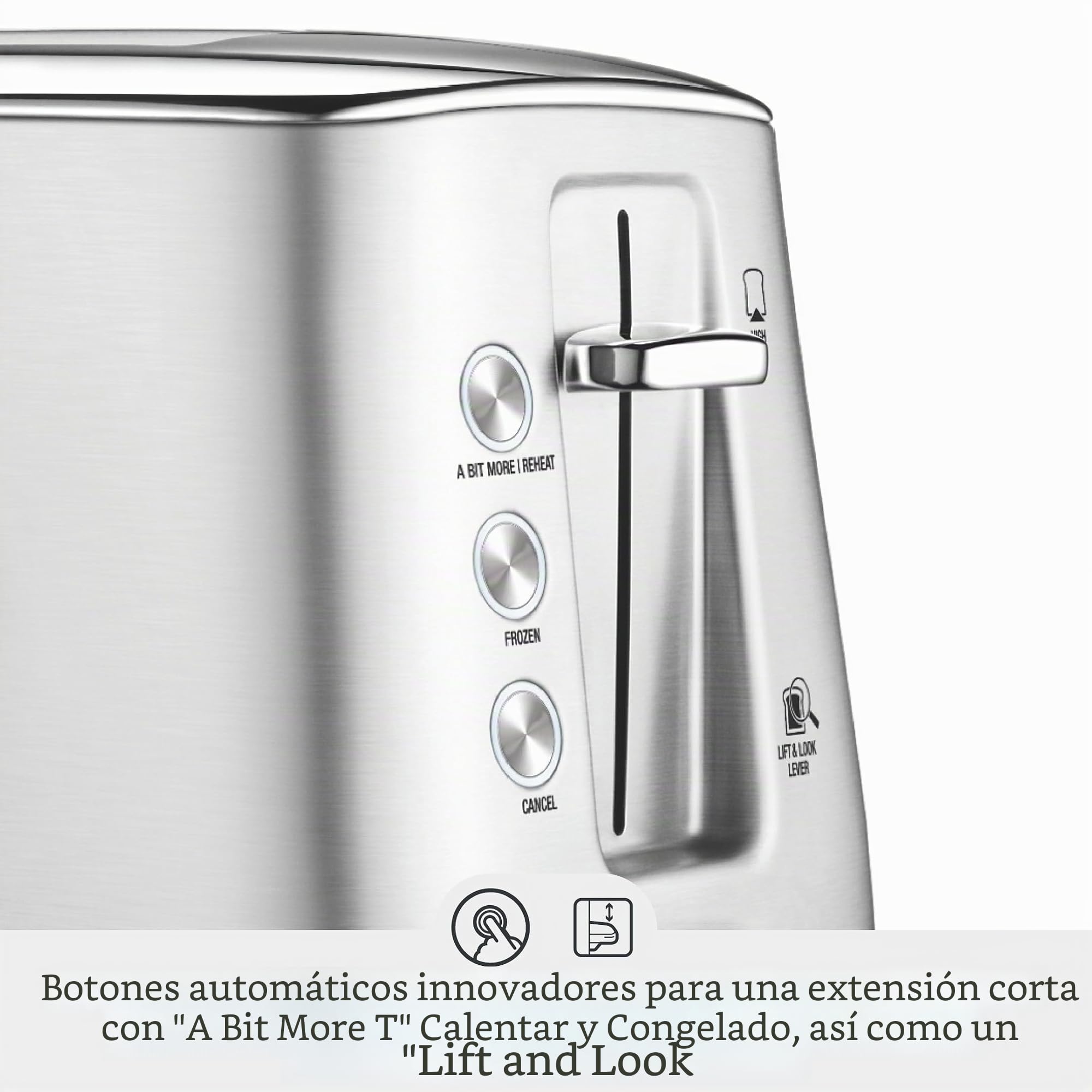 Sage Toast Select Luxe, Tostadora de 2 Rebanadas, Acero Inoxidable | 6 Tipos de Tostado Preestablecidos, Ranuras Anchas, Control Variable, Bandeja Recogemigas Frontal, Limpieza Fácil