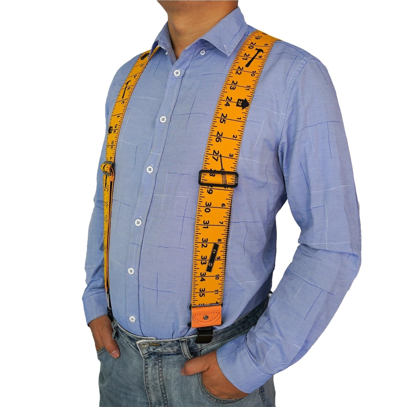 Tirantes Hombre Tirantes Elásticos De 5 Cm Ancho For Hombre, Ajustables Y En Forma X con Clips Resistentes(Color10)
