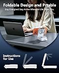 25W 3 in 1 Charging Station, Foldable Magnetic Fast Wireless Charger Stand for Apple Multiple Devices, Travel Charger for iPhone 17 16 15 14 13 12 Series Watch AirPods 4/3/2/Pro