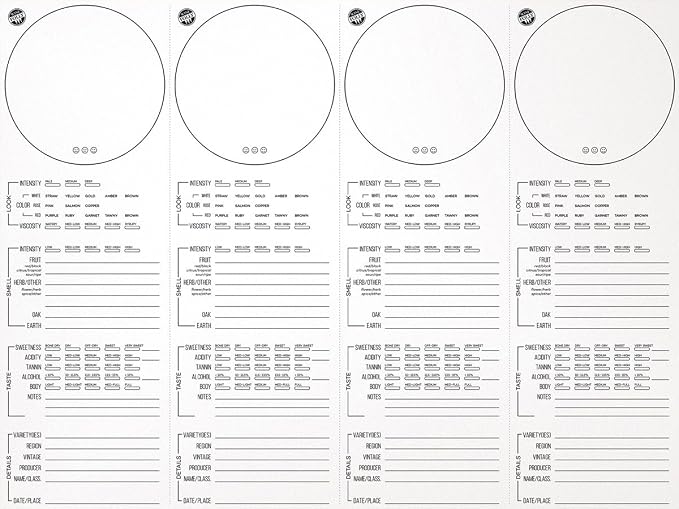 Tasting Placemats – 20-Pack Disposable