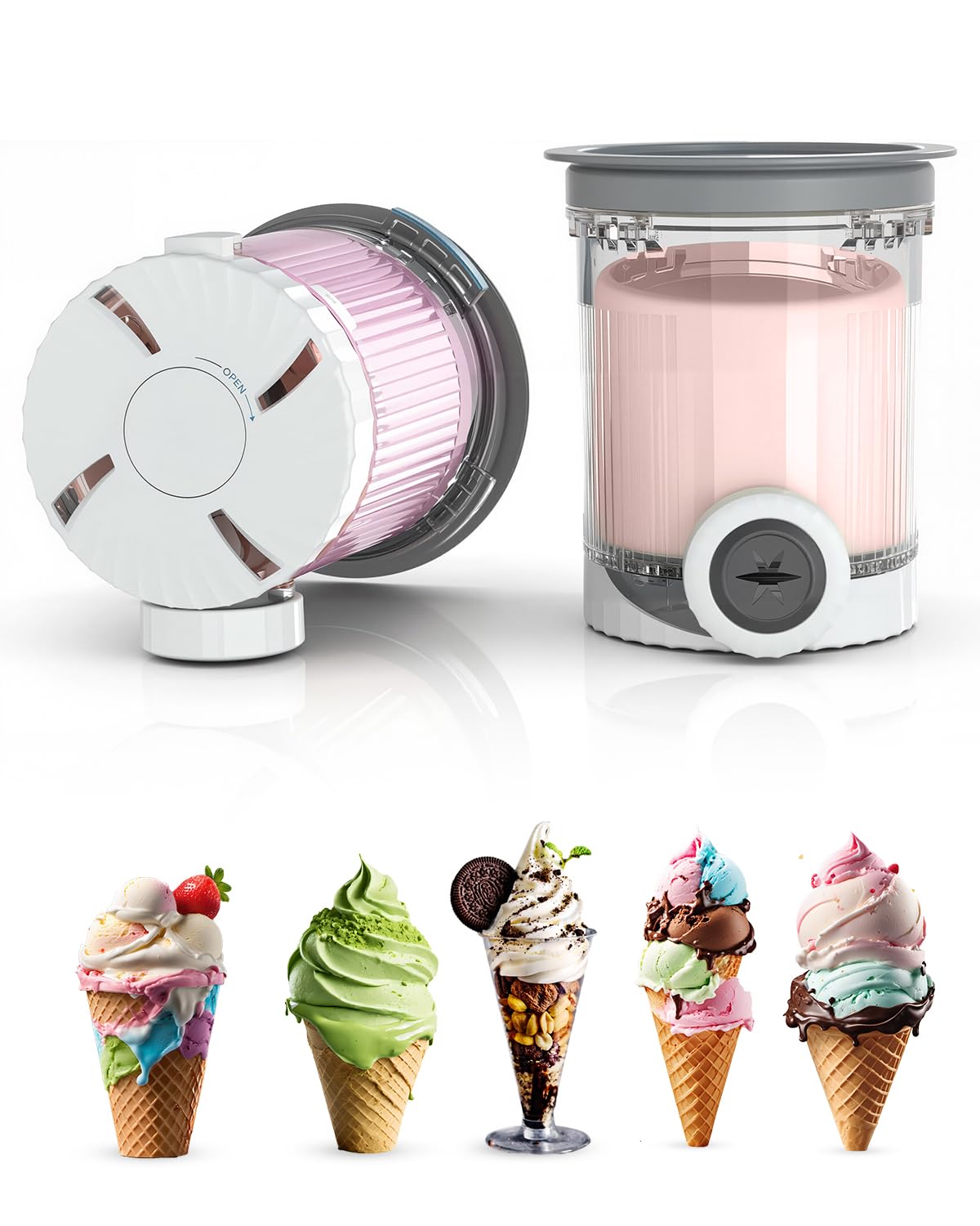 Amazon.com: Swirl CREAMi Pints and Lids 2-Pack Compatible