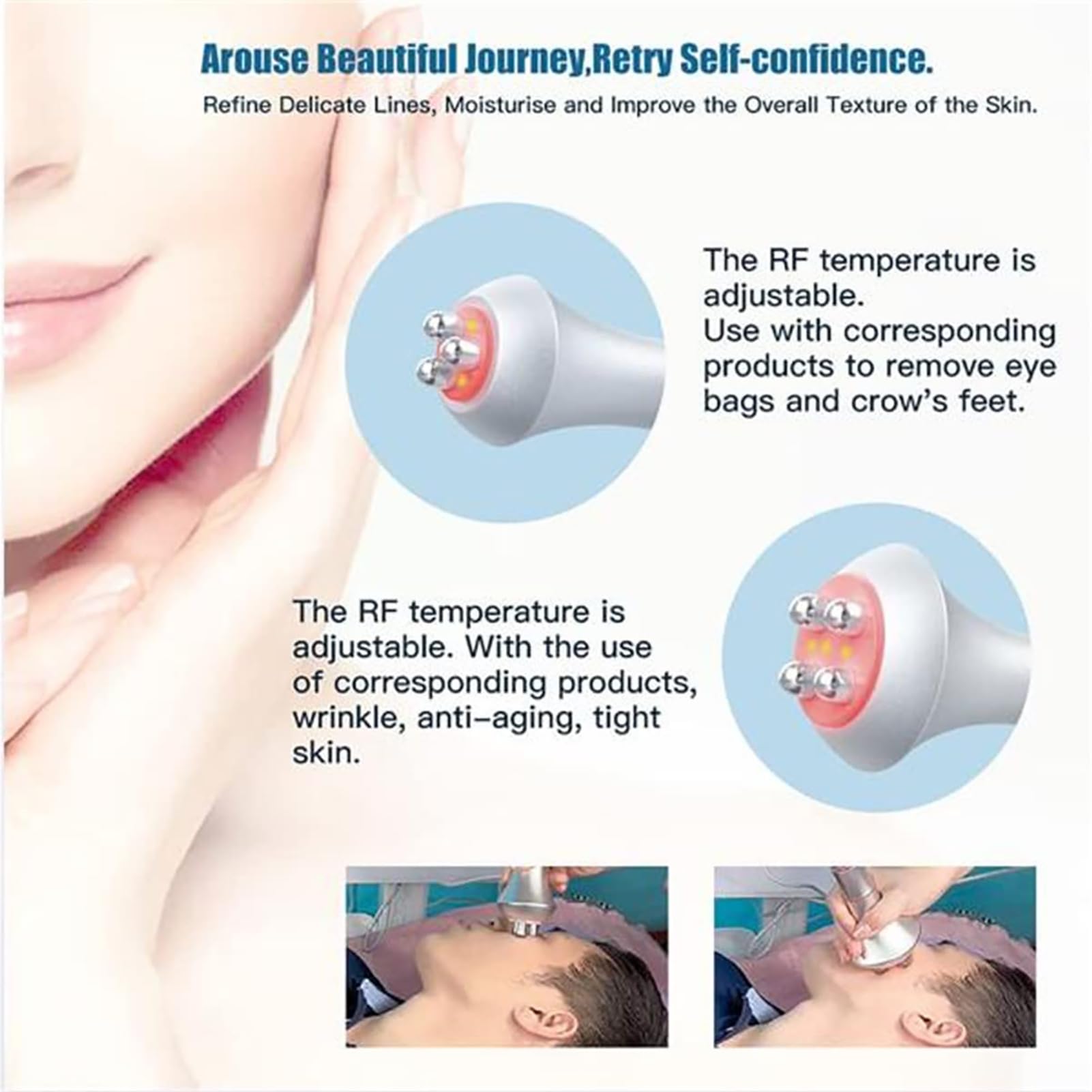 Cavitacion Y Radiofrecuencia 3 En 1,40k MáQuina De Adelgazamiento ,Facial Belleza Masajeador Celulitis, Esculpir El Cuerpo Y Levantar Celulitis,Mejora El Cuerpo Compacto,Ideal Tratamiento Para Casa