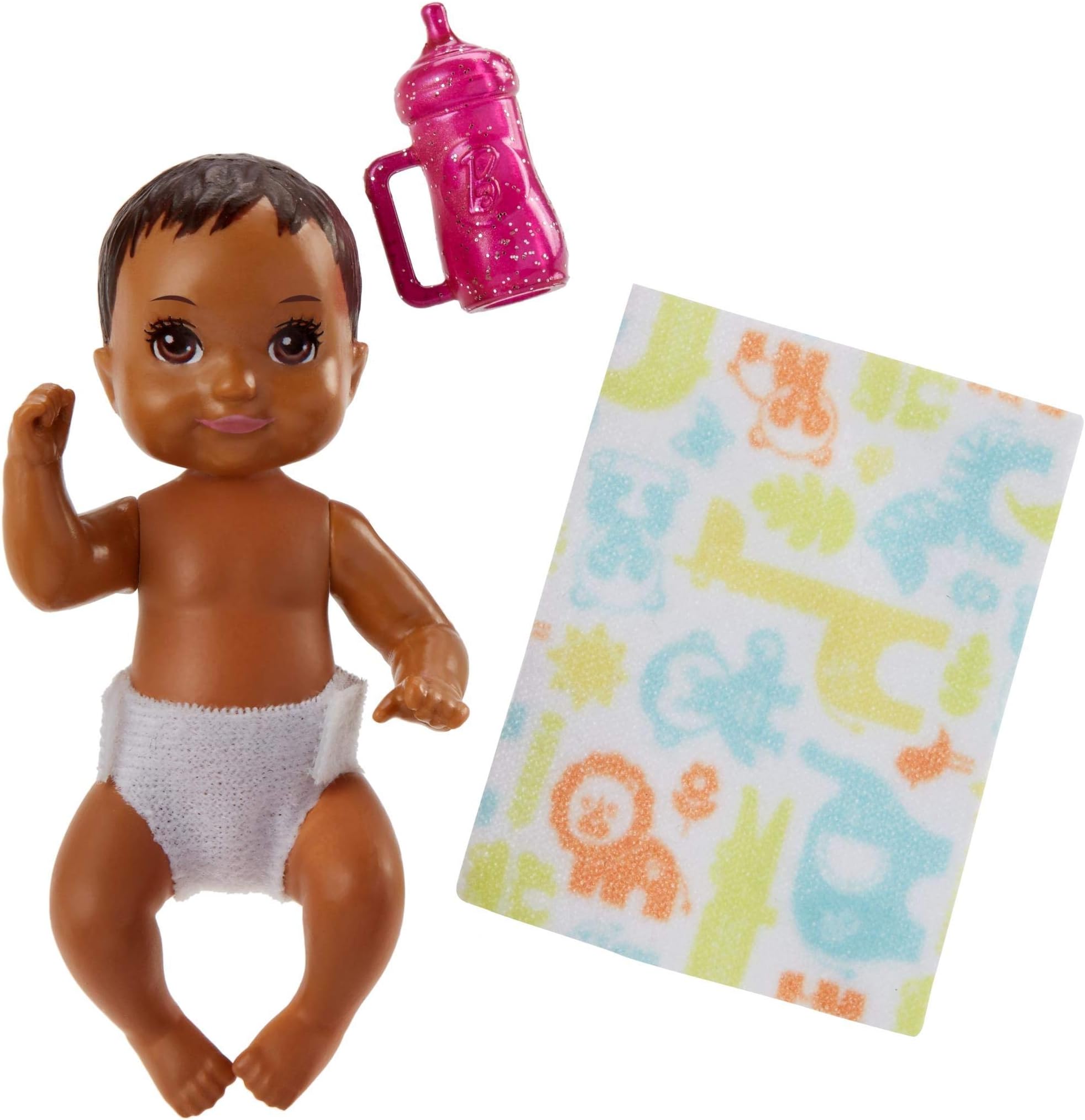 Barbie Mattel Baby Dark Brown FHY81 | Babysitter | Family Doll