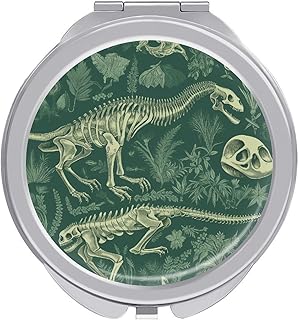 Espejo de maquillaje de viaje de esqueleto de...