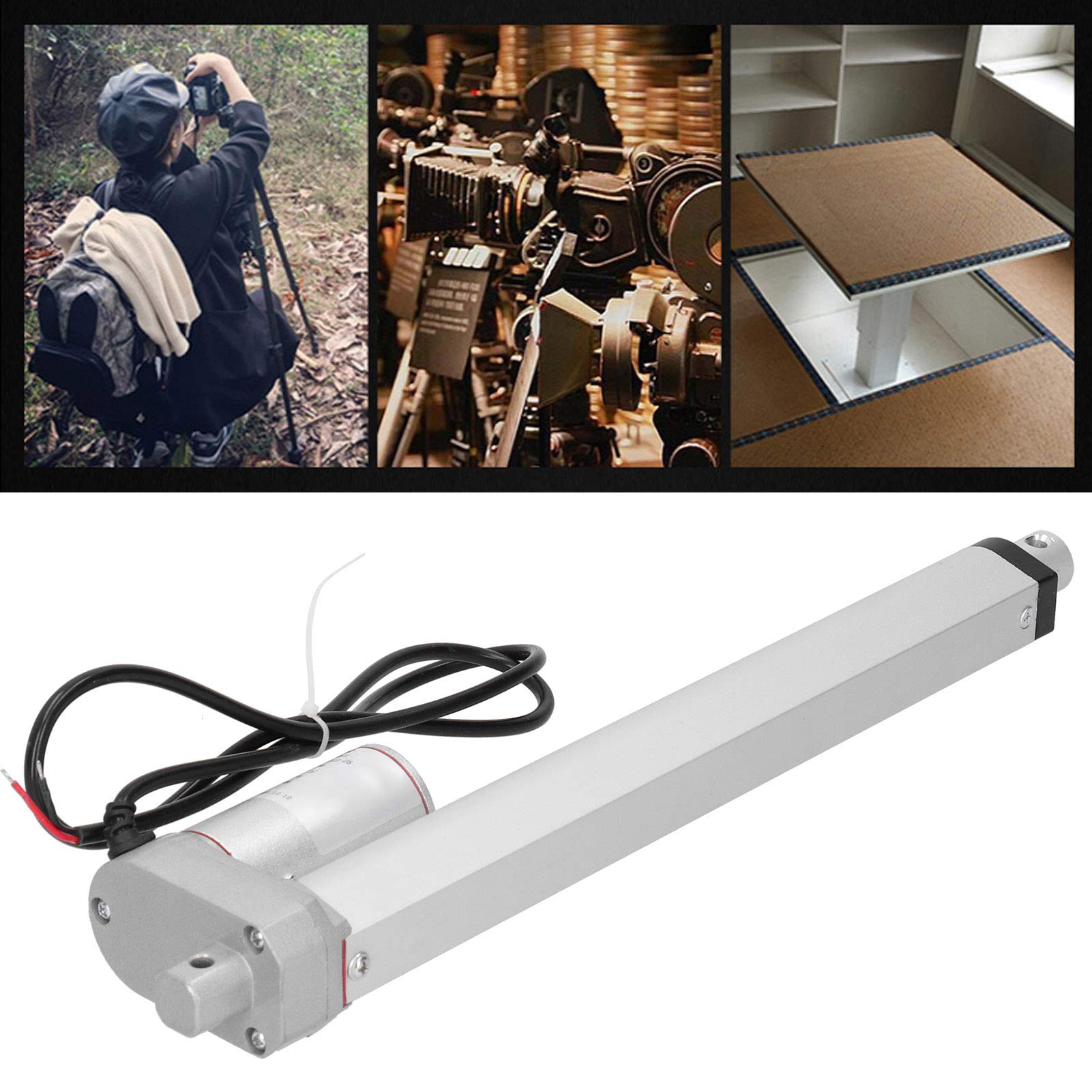 Ausla 24V DC Siłownik Liniowy, Obciążenie 300N Skok 250mm (24VDC)