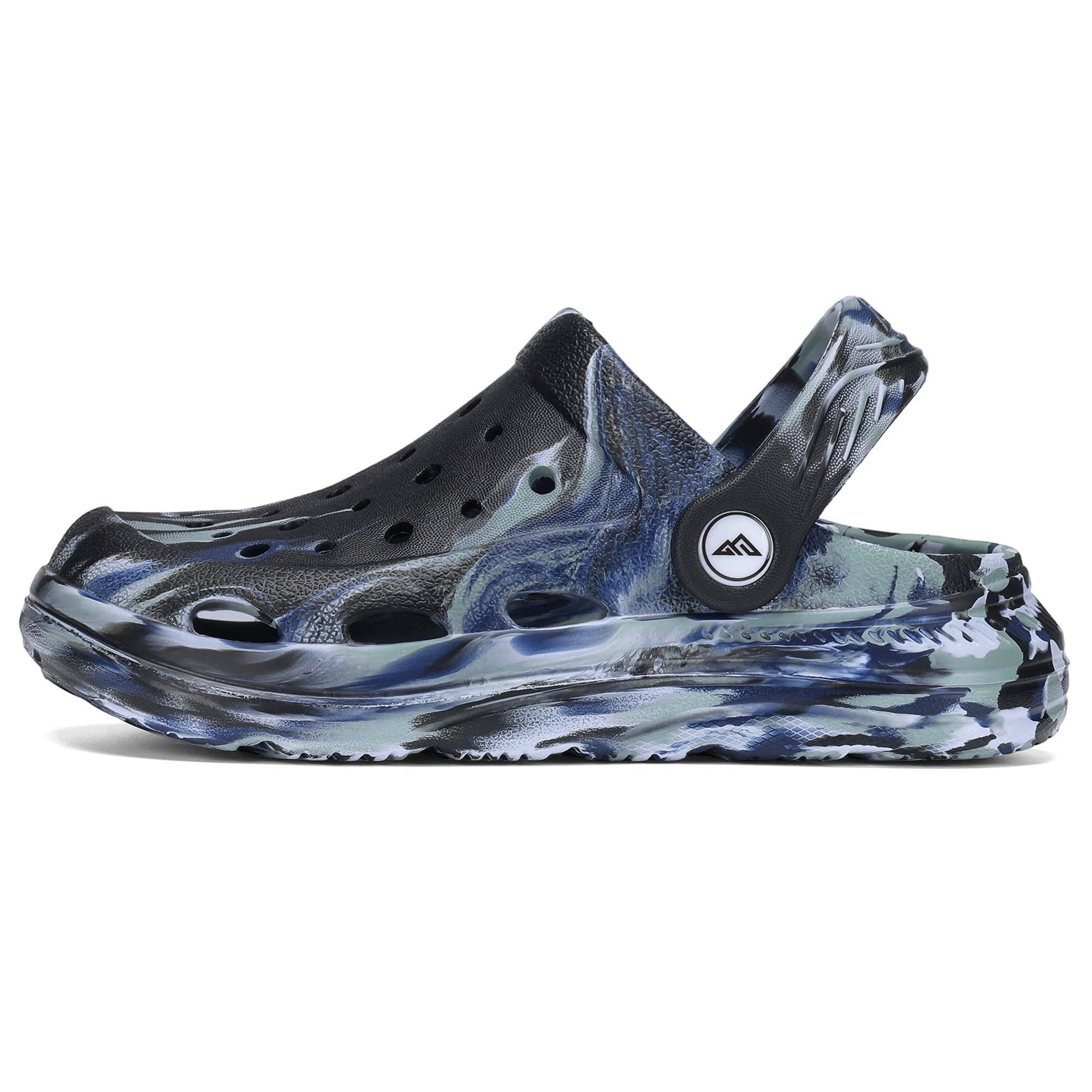 Kids Tie Dye Garden Clogs for Boys Girls | Lightweight Slip-On Water Shoes with Arch Support