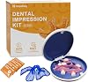 Custom Partial Dentures for Missing Teeth, Removable Dentures for Tooth Replacement, Custom fit Temporary Tooth, Easy to Use, Create Your Perfect Smile at Home (6 Tooth)