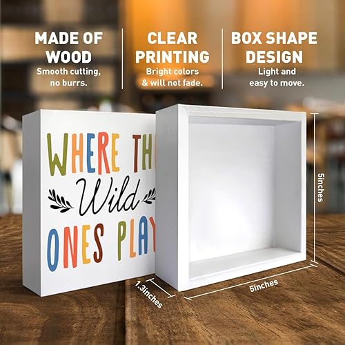 Miniatura 2 de Letrero de madera para decoración de escritorio de sala de juegos, habitación de juguetes, dormitorio de niños, regalo de guardería para bebé, niño,