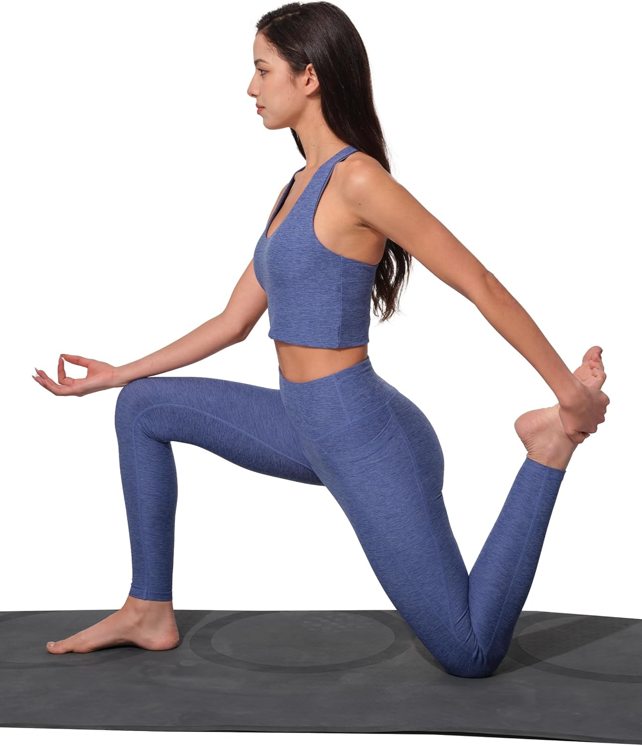 Women’s Sleeveless Crop Tops Scoop Neck Racerback Sports Tank top Athletic Yoga Workout Tops Built in Shelf Bras Padded - Image 7