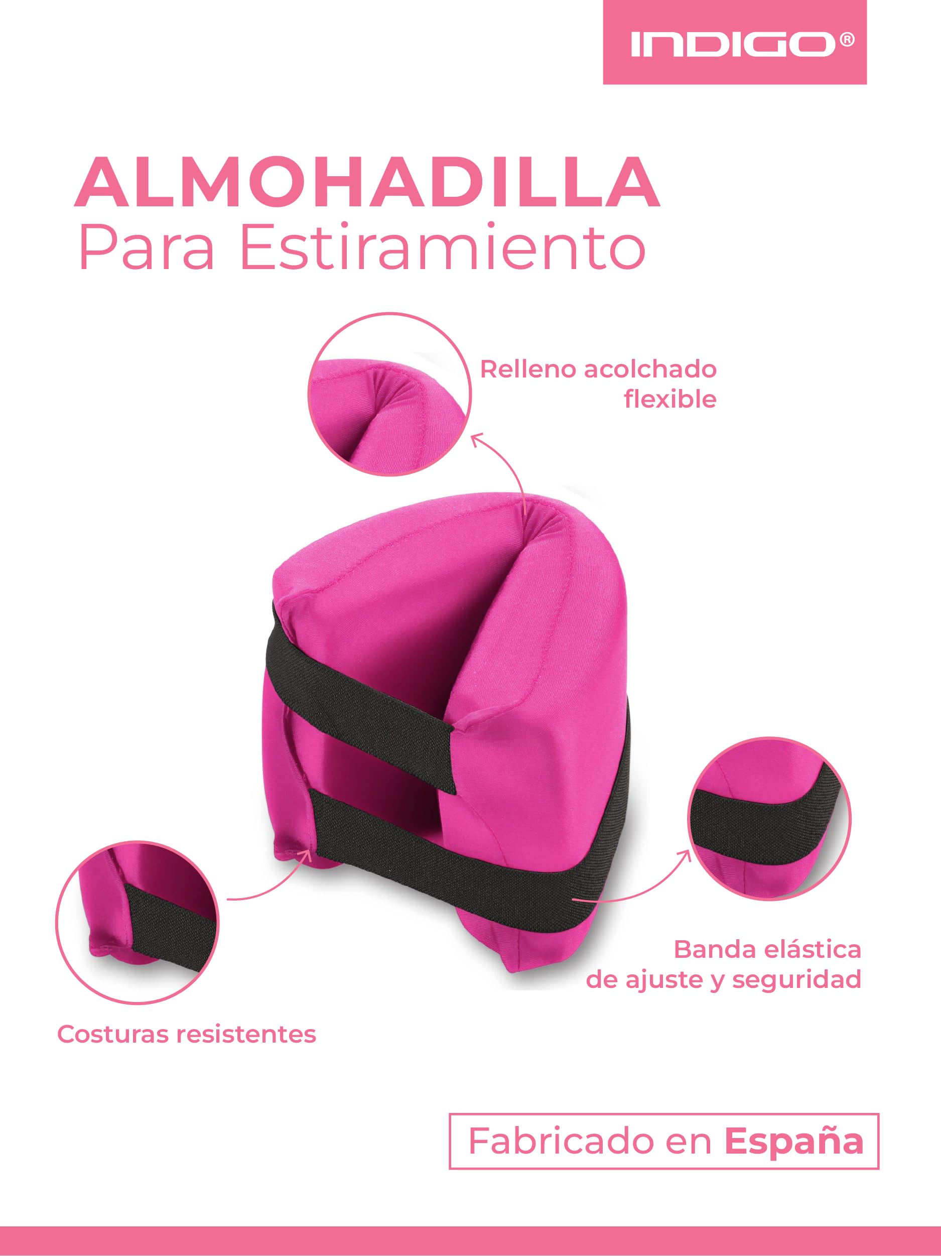 DRUNA Almohadilla para Estiramiento y Flexibilidad para Gimnasia Rítmica, Danza y Ballet 24,5 * 12,5 cm