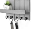 Rebee Vision Decorative Key and Mail Holder for Wall - Modern Key Hooks with Shelf and Mail Organizer Wall Mount for Frmhouse Home Decoration - Stylish Home Utensils