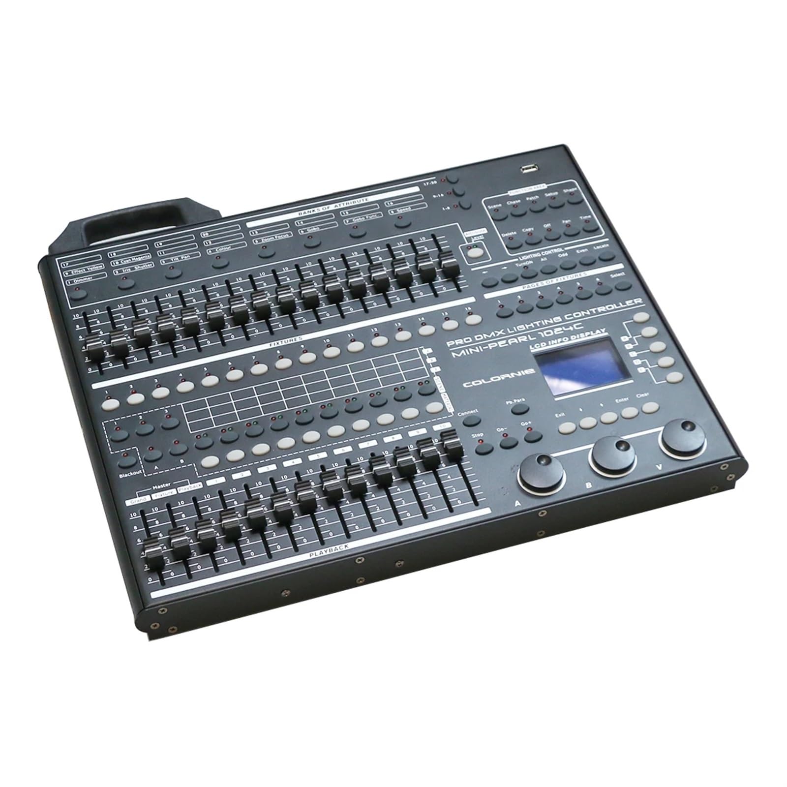 Kontroler DJ-ski Potężny ultracienki kontroler 1024 konsola DMX512 odpowiednia do reflektorów z ruchomą głowicą lampa Par seria oświetlenia scenicznego(500W)