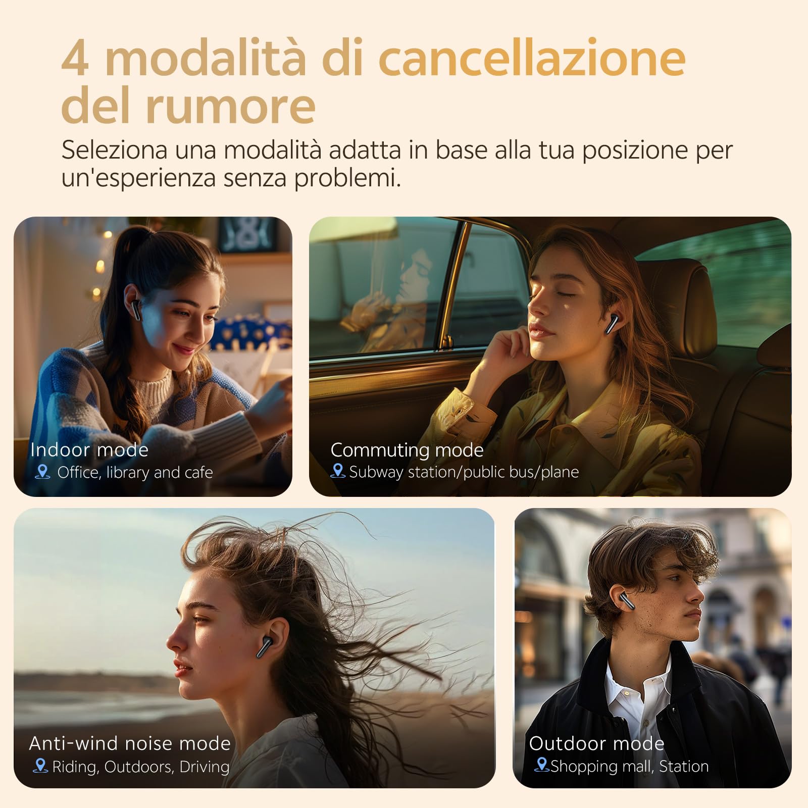 QCY MeloBuds Pro Cuffie Bluetooth Auricolari Wireless con Cancellazione del Rumore Adattiva, LDAC Hi-Res Audio Bluetooth 5.3 Connessione Multipunto, 34 ore di riproduzione, Vestibilità Comoda