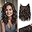 REECHO Invisible Wire Hair Extensions with Thinner Softer Lace Weft (Chocolate Brown, 12 Inch (Pack of 1))