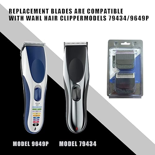 Miniatura 4 de Cuchillas de repuesto desmontables para cortapelos y recortadora de pelo profesional, compatible con Wahl 794349649P9549, 2 unidades