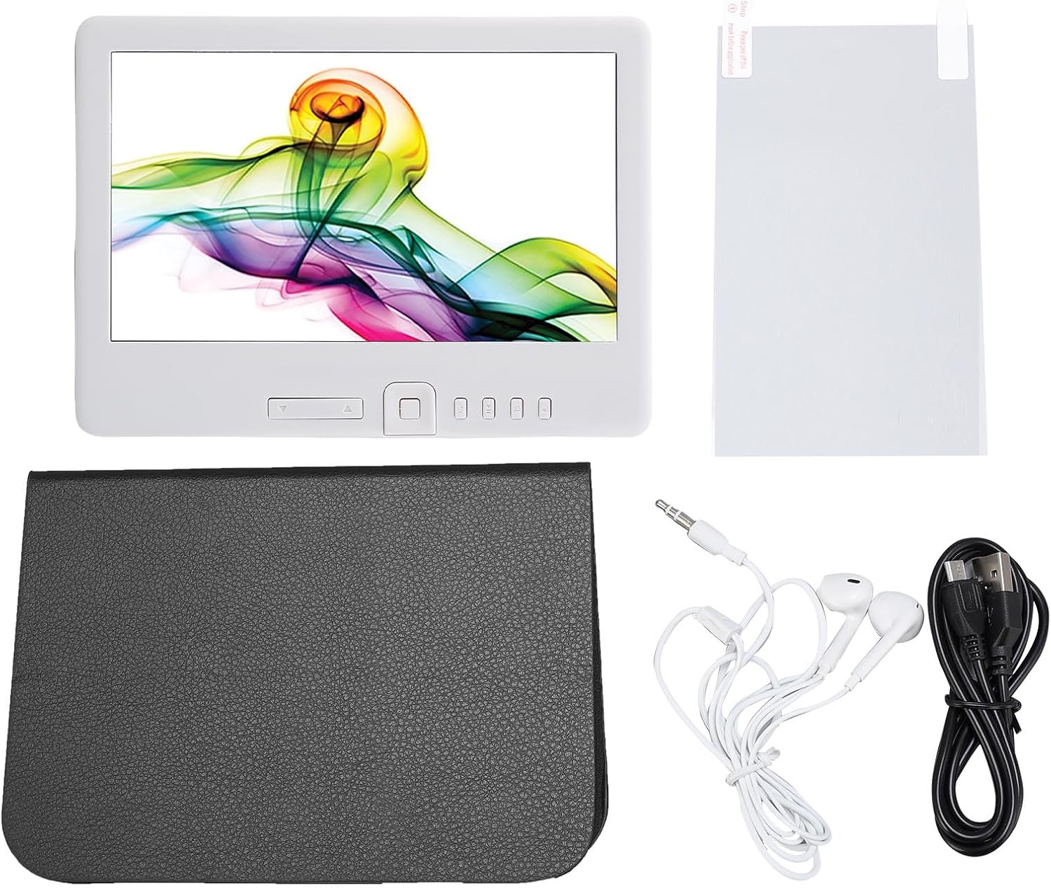 Generic E Reader, 7" TFT LCD 16:9 Screen E Book Reader with Screen Protector Protective Case Earphones, Multimedia Functions, Adjustable Font Size and Brightness (16G)