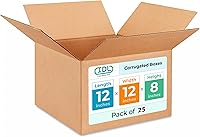 Vista 169 de Cajas largas de envío y mudanza de 28 x 12 x 12 pulgadas (paquete de 10) – Resistencia extra 200 lb vs regulares – Cajas de cartón corrugado